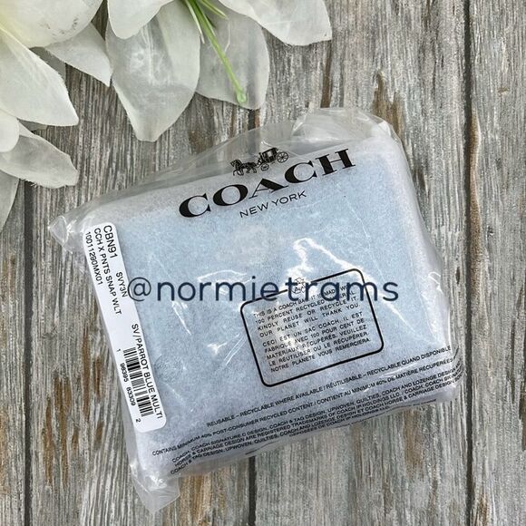 Coach X Peanuts Leather Snap Wallet With Linus Bag Purse - Picture 9 of 9